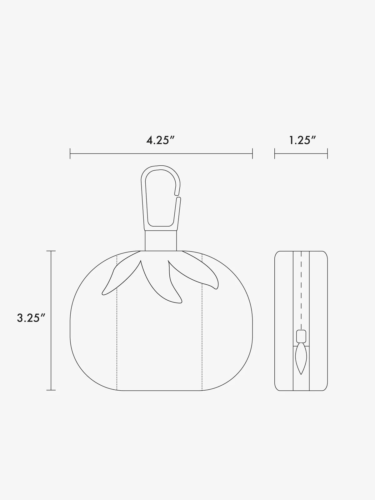 Tomato Zip Bag Charm
