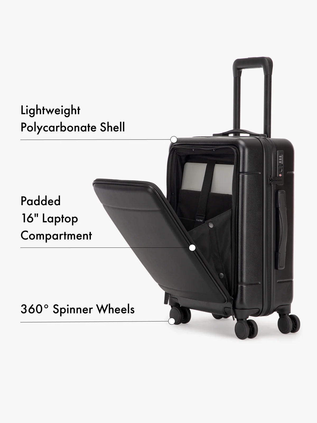 Hue Front Pocket Carry-On Luggage
