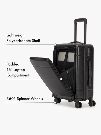 Hue Front Pocket Carry-On Luggage
