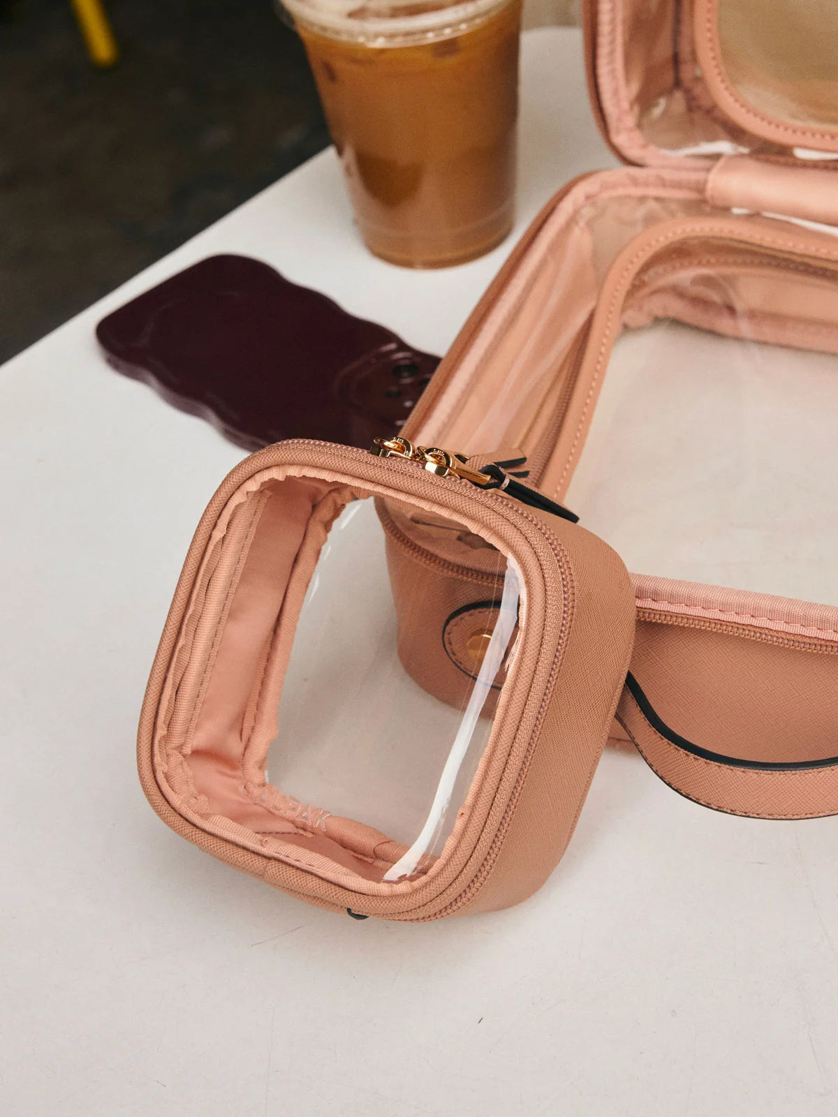 Tiny Clear Cosmetics Case