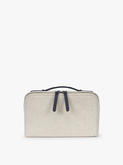 Colette Lay-Flat Canvas Toiletry Bag