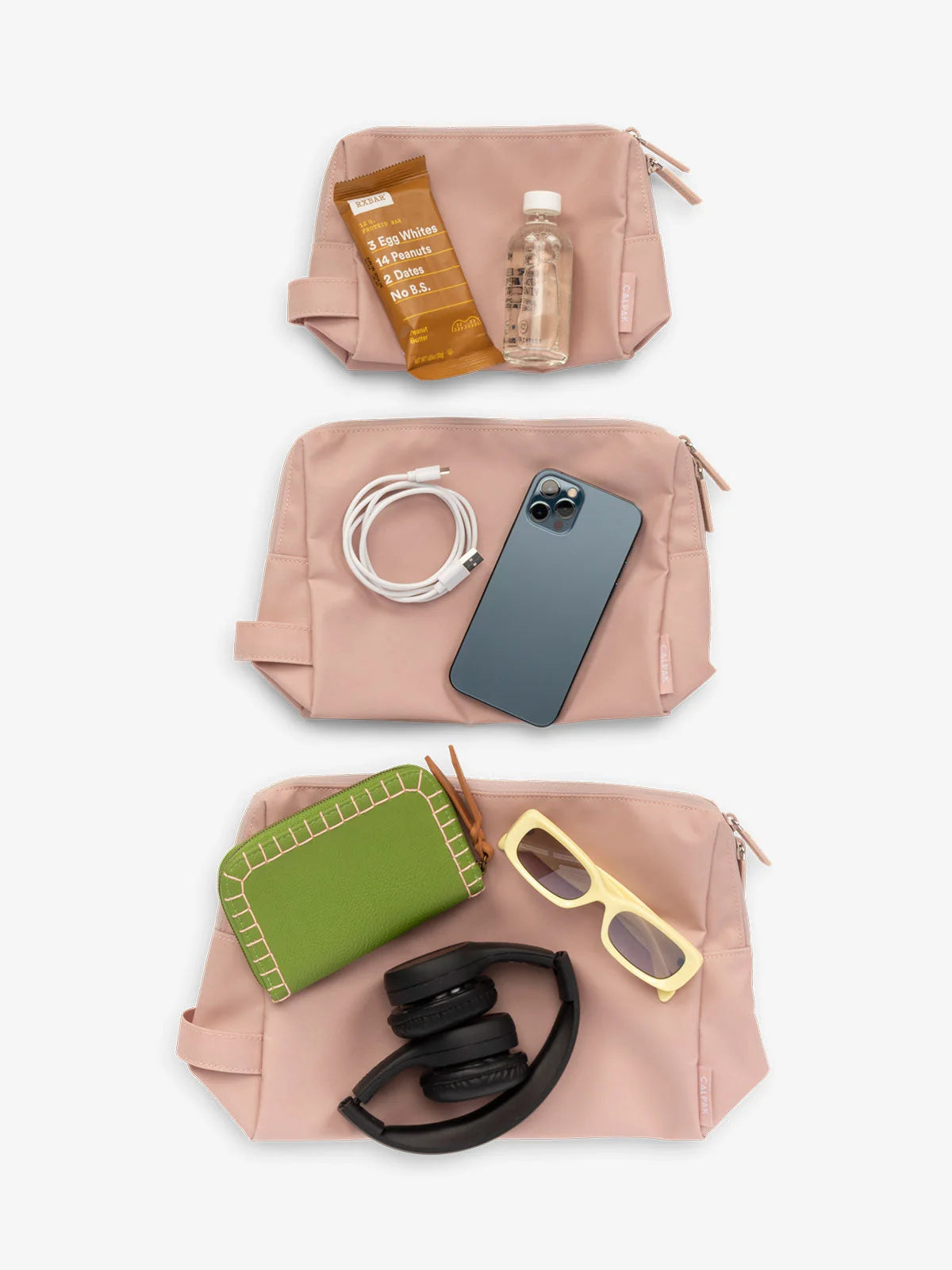 Water Resistant Zip Pouch Set (3 Pieces)