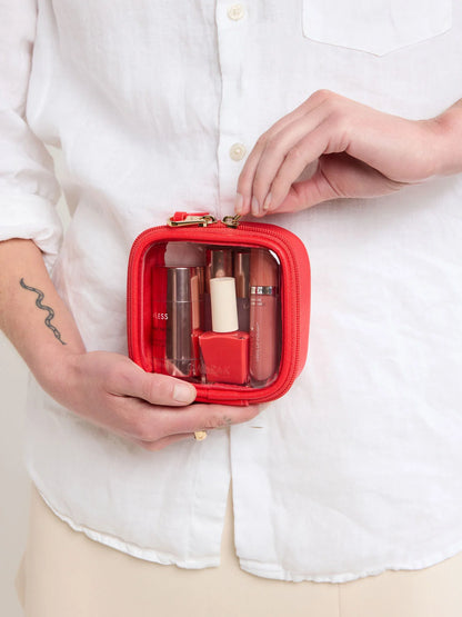 Tiny Clear Cosmetics Case