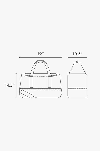 Stevyn Duffel Bag with Shoe Compartment