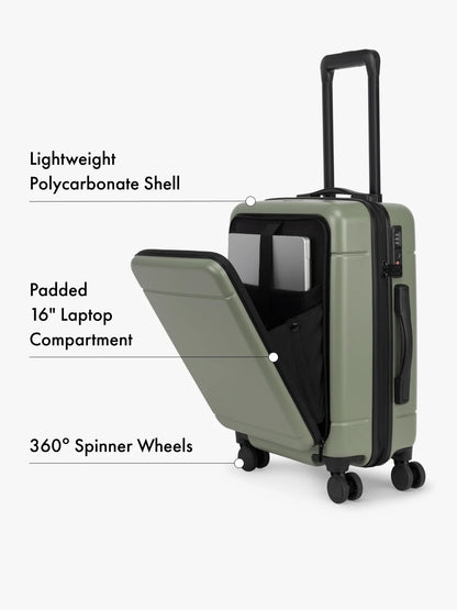 Hue Front Pocket Carry-On Luggage