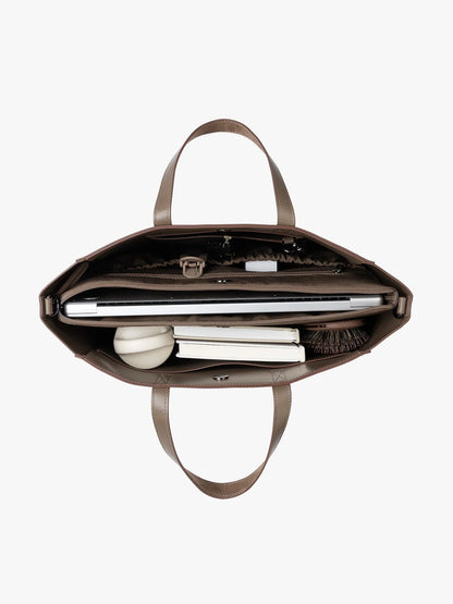 Haven 15" Laptop Tote Bag in Vegan Suede