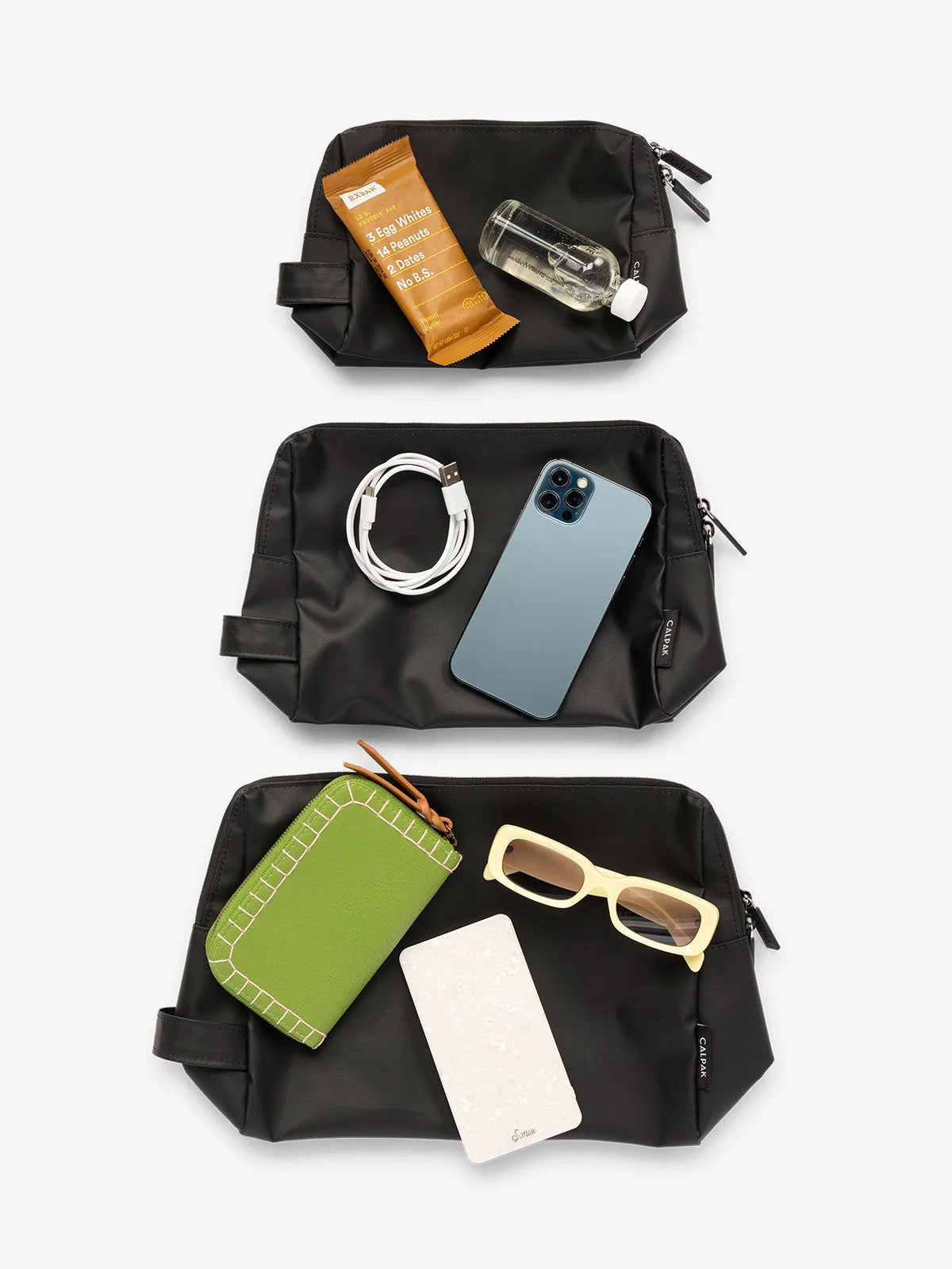 Water Resistant Zip Pouch Set (3 Pieces)
