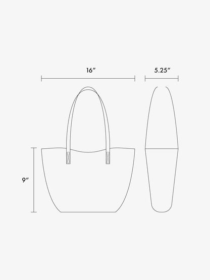 Haven Tulip Tote in Vegan Suede