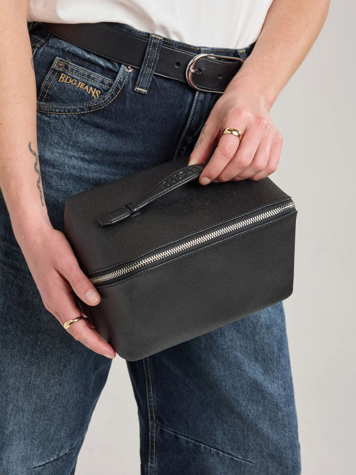 Colette Lay-Flat Canvas Toiletry Bag