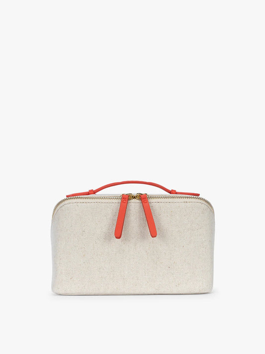 Colette Lay-Flat Canvas Toiletry Bag