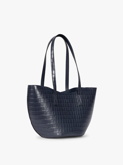 Haven Tulip Tote in Croc-Embossed