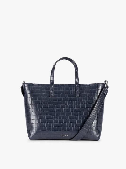 Haven 15" Laptop Tote Bag in Croc-Embossed