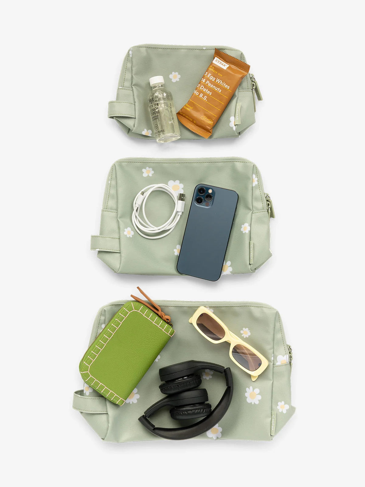 Water Resistant Zip Pouch Set (3 Pieces)