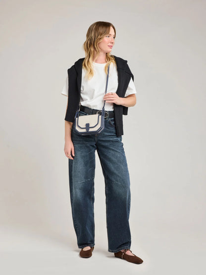 Colette Canvas Crossbody Wallet Bag