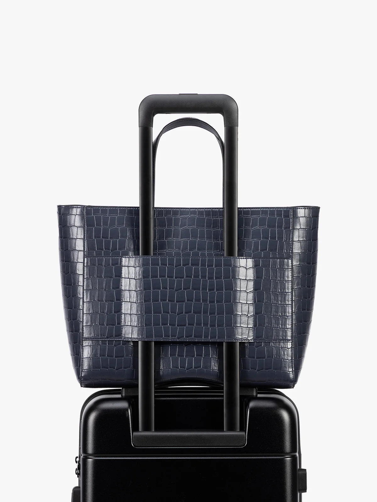Haven 15" Laptop Tote Bag in Croc-Embossed