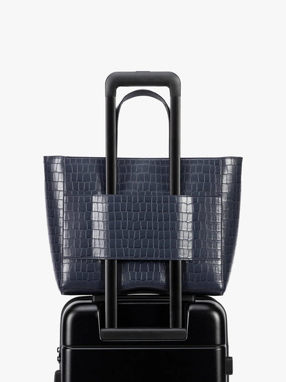 Haven 15" Laptop Tote Bag in Croc-Embossed